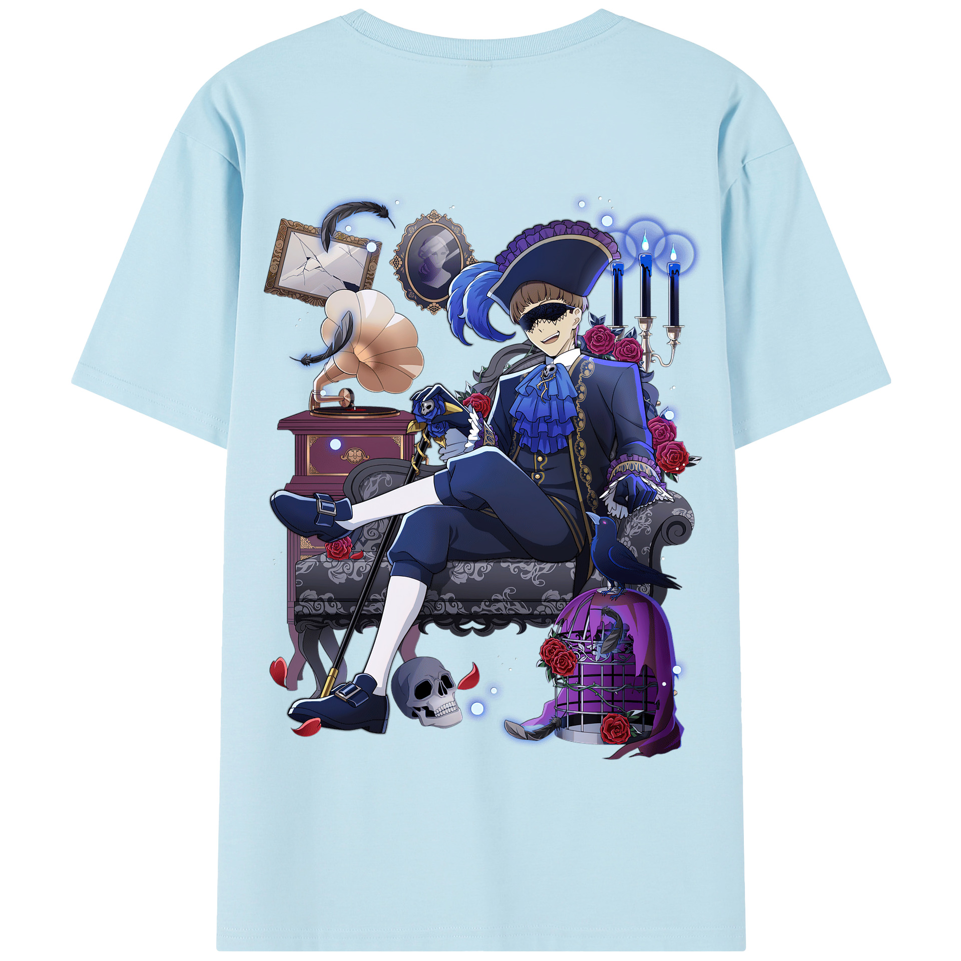 （画像用） 文豪ストレイドッグス Bungo Stray Dogs 綿100％半袖Tシャツ（背面プリント）